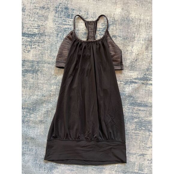 Lululemon No Limits Black / Wee Are From Space Black Cashew Tank Top Size 4 - Picture 5 of 6